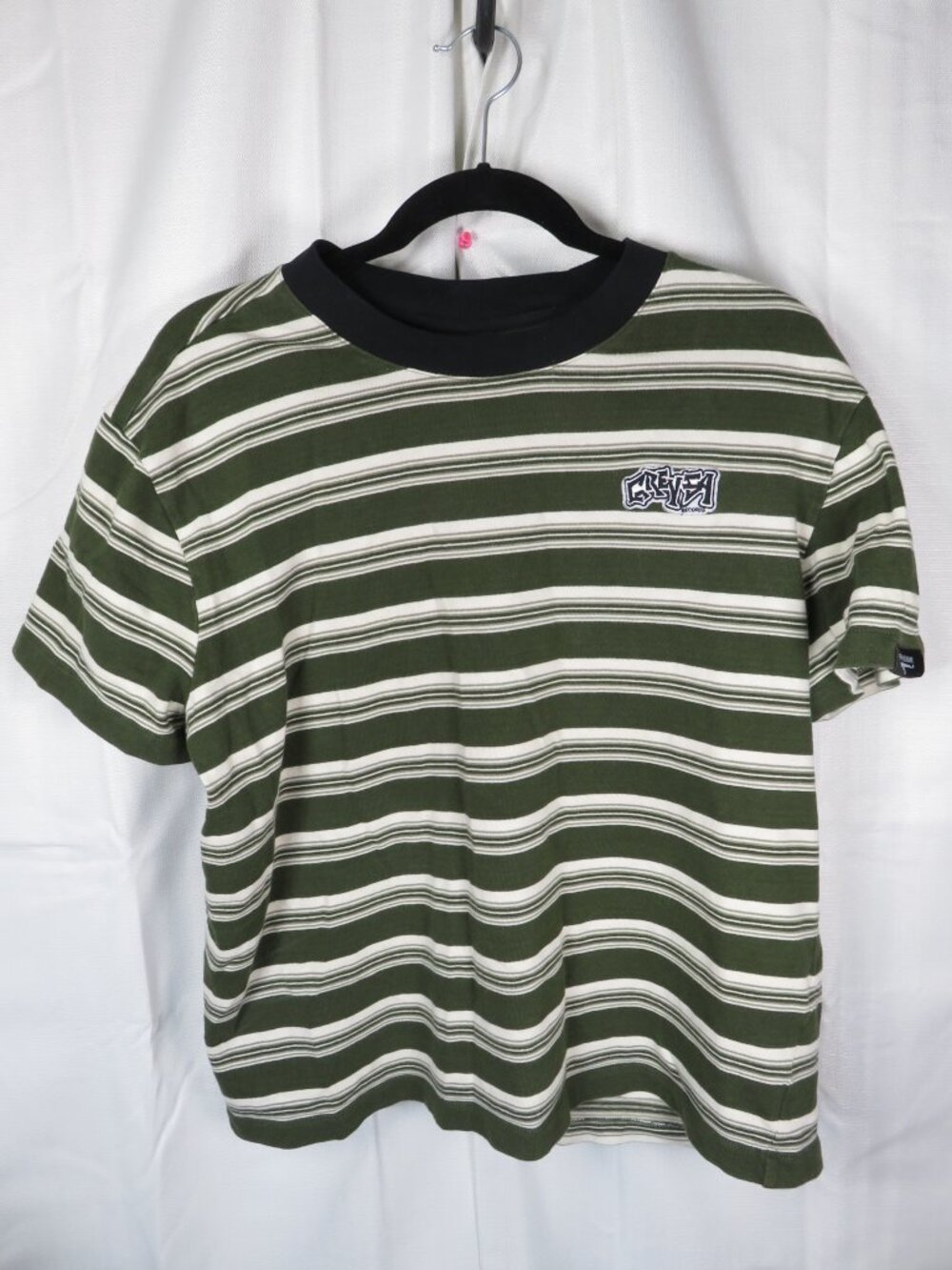 G59 GreyFiveNine Records Suicideboys Medary Green Striped Cotton Shirt Sz Large